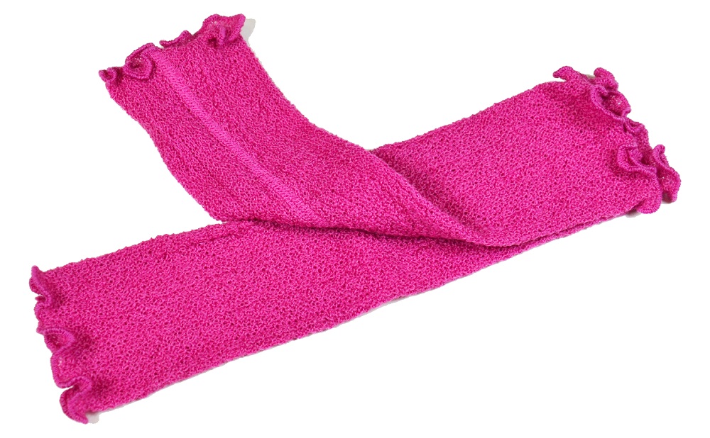 Pehmeät ranteenlämmittimet villaa, pinkki