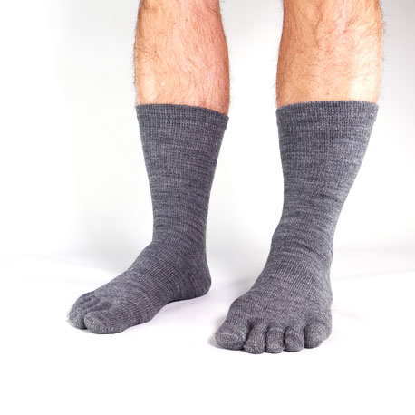 Funq Wear villaiset varvassukat miehille, harmaa