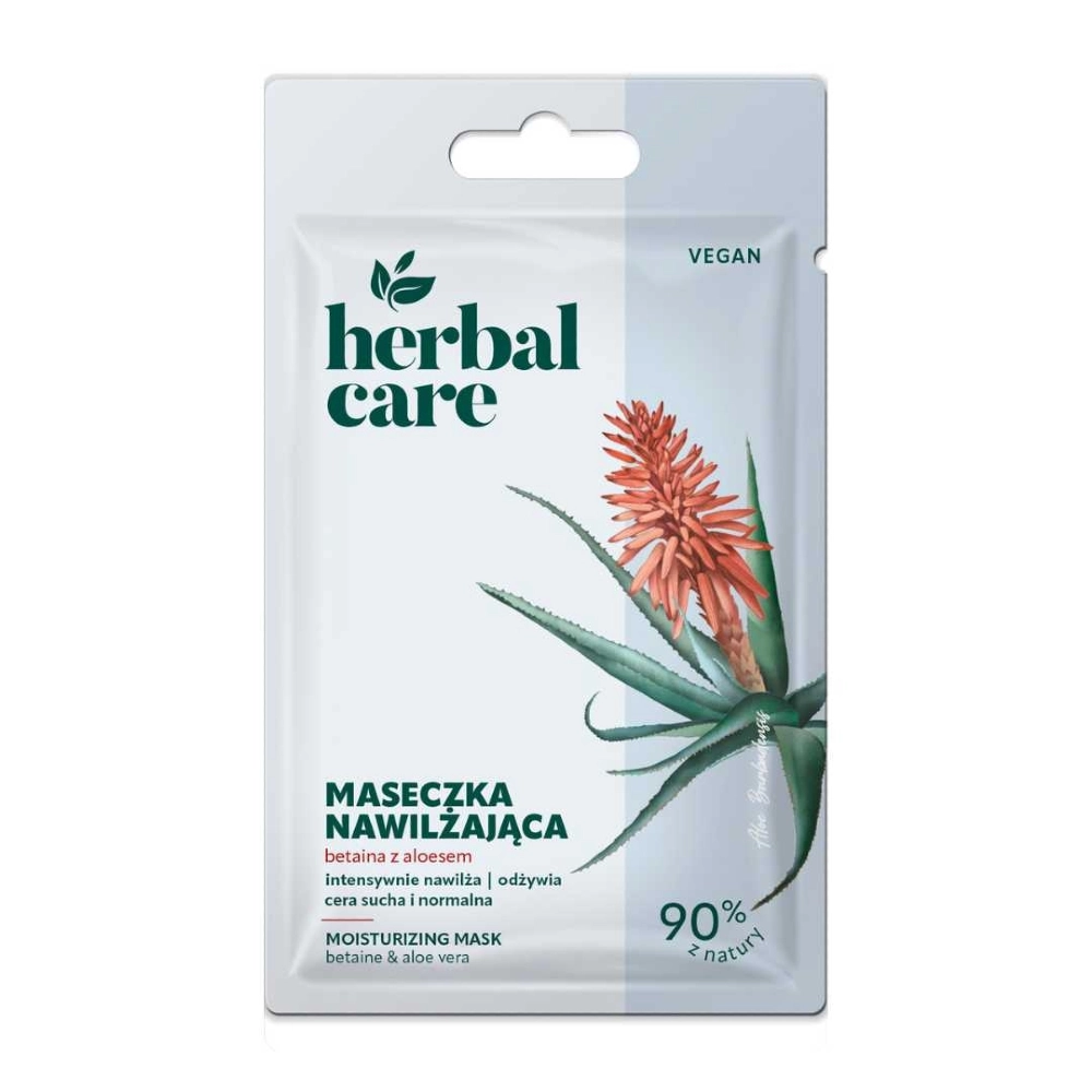 Aloe vera -kasvonaamio kuivalle ja normaalille iholle.