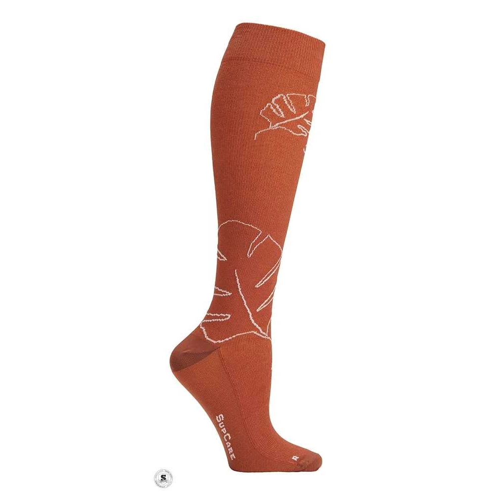 Tukisukat Eco Cotton, Monstera, Cognac